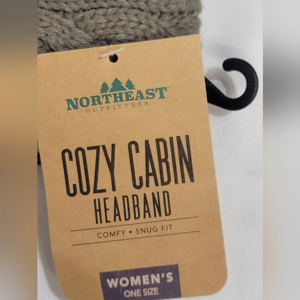 Northeast Outfitters Cozy Cabin Textured Play Headband In Taupe Womens One Size